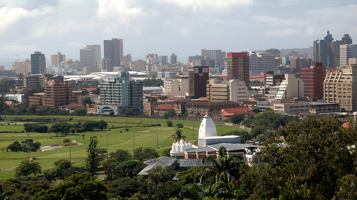 DURBAN - Vue panoramique sur la ville ...