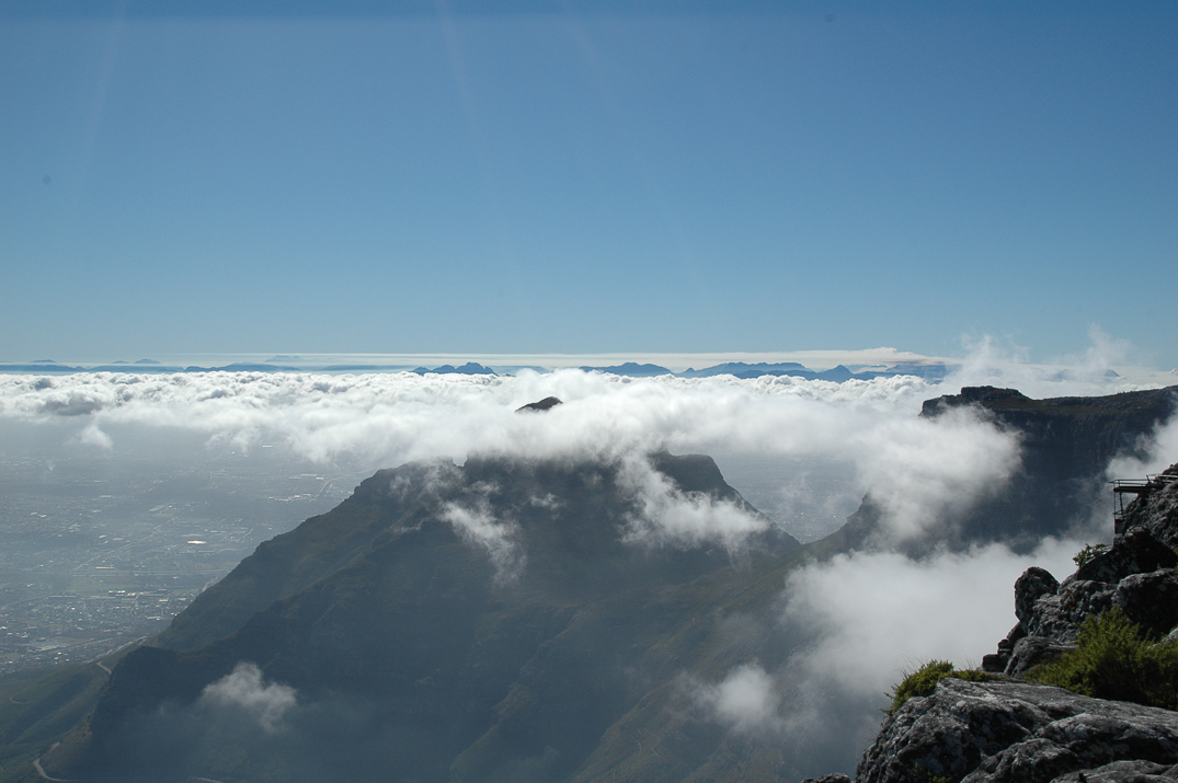 Panorama de nuages vu de 
